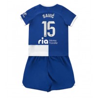 Camisa de time de futebol Atletico Madrid Stefan Savic #15 Replicas 2º Equipamento Infantil 2023-24 Manga Curta (+ Calças curtas)